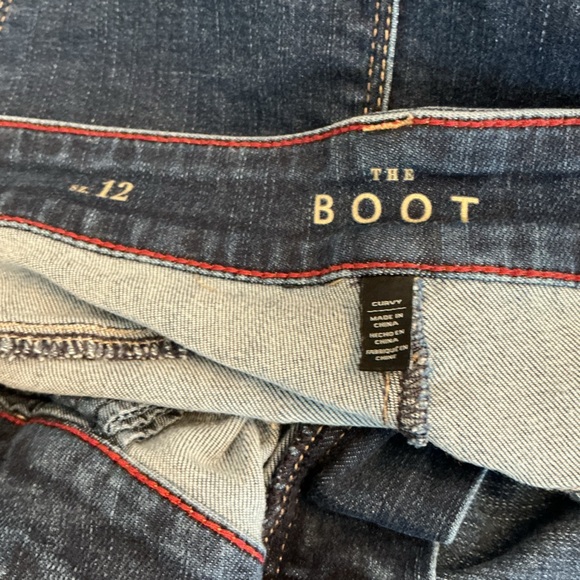 White House Black Market Dark Blue Boot Cut Jeans Curvy #6 - Picture 7 of 7